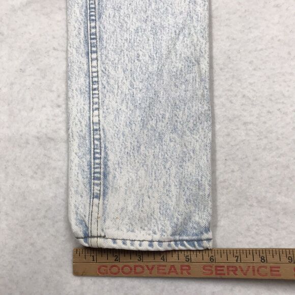 90s LEVIS Silvertab 512 Acid Wash Jean Men 33/34 (30x32 actual) USA Slim Taper - Picture 14 of 16
